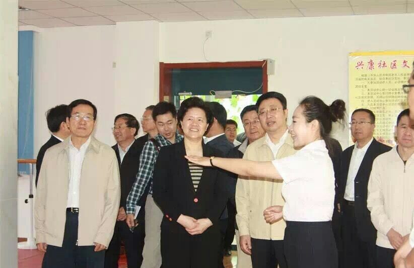 国家信访局局长舒晓琴视察赛罕区“一格八员”社区管理服务模式